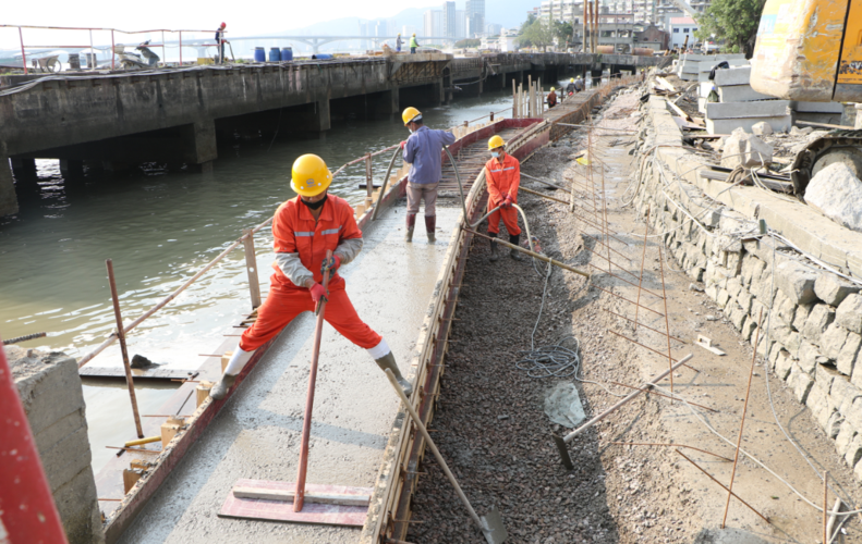 马尾港口路下穿及造船厂片区保护建设工程有序推进 施工“进度条”持续刷新